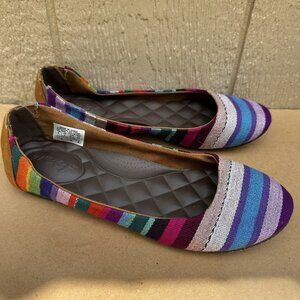 Reef Tropic Shoes Flats Women’s Size 8 Ballet Comfort Multi-Color Slip On